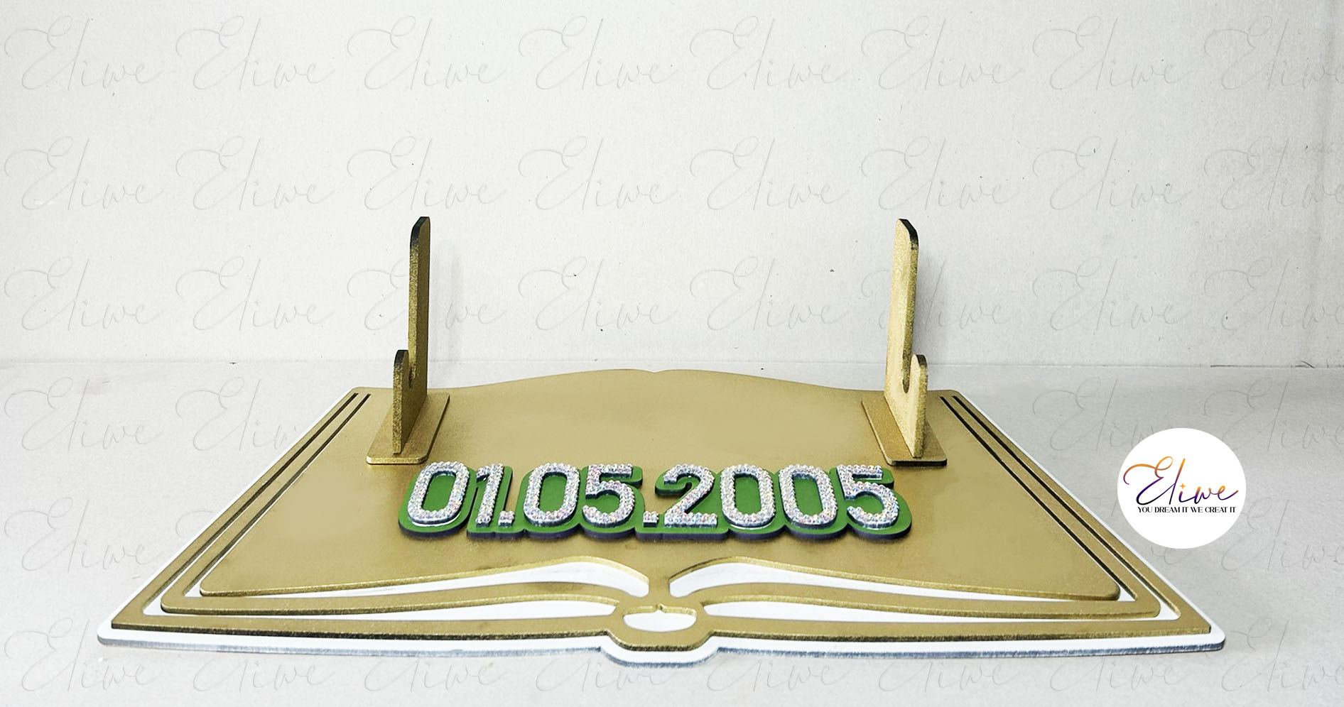 Bible Stand+Rhinestone+Date of Birth